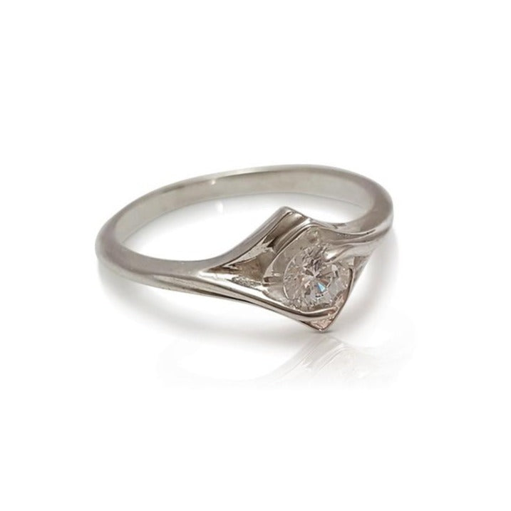 Diamond ring, engagement ring, wedding band, weddings, unique diamond ring, vintage engagement ring, art novo, art nouveau ring 
