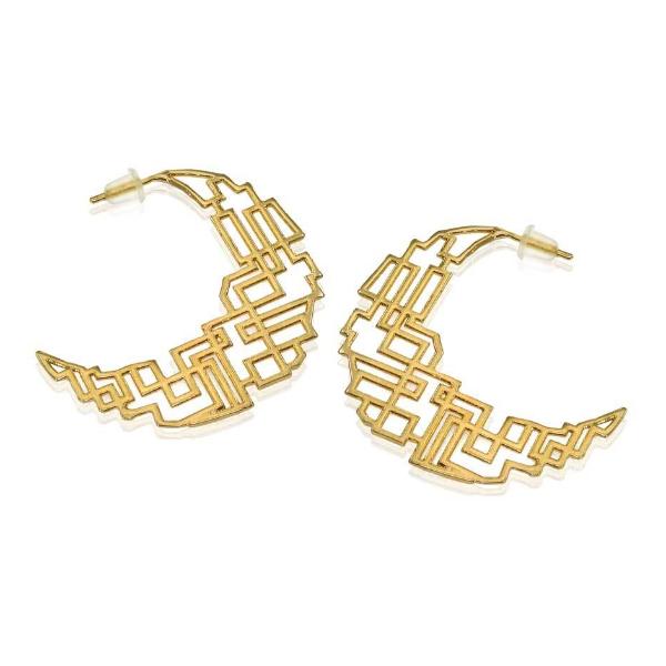 Osnat Har Noy jewelry, 14k hoop earrings, gold hoops, bridal Hoops, 14k hoop earrings, stud hoops, 14k yellow gold hoops 