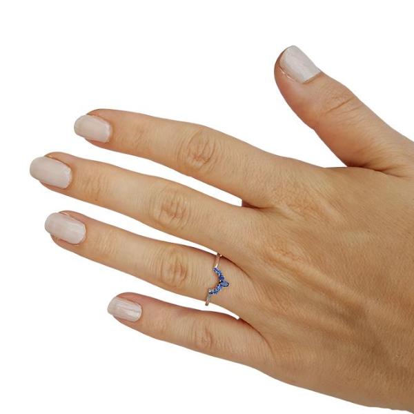 Sapphire ring, nesting ring, crown ring, matching band, matching wedding band, unique wedding band, stackable ring
