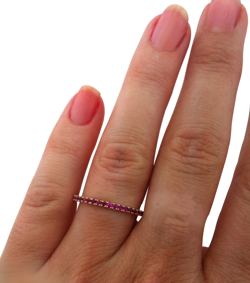 ruby birthstone stacker ring, 14k ruby stacker, fashion stacker, dainty ruby ring, inexpensive ruby ring 
