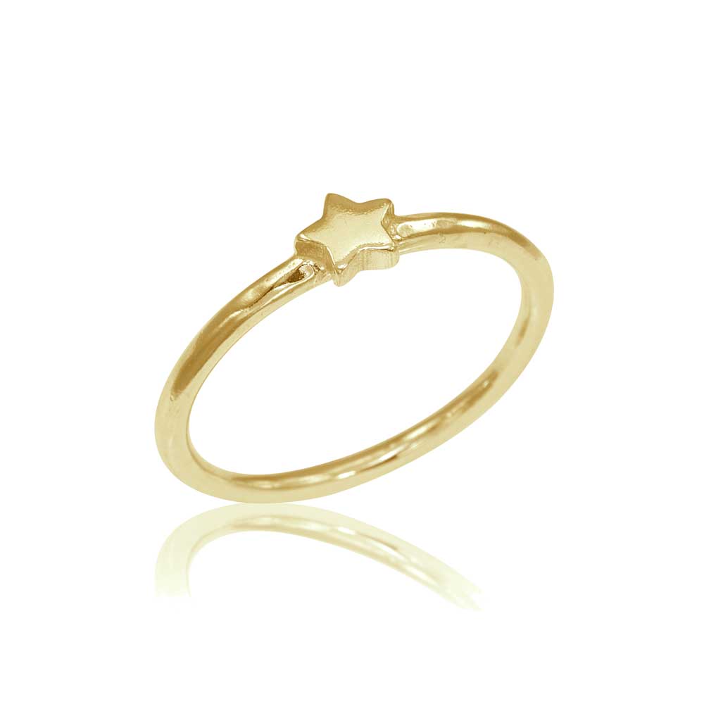 Osnat Har Noy Jewelry, 14k star ring, 18k star ring, yellow gold star eing, star engagement ring, yellow gold star engagement ring