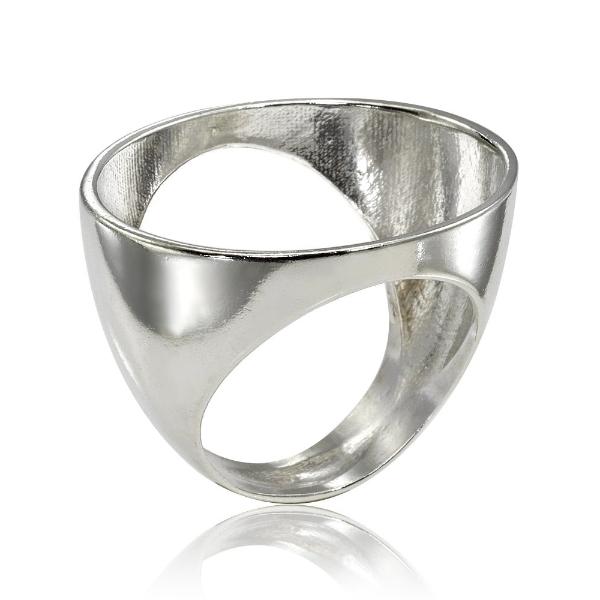geometric oval ring, geometric jewelry, open oval ring, geometric ring, oval ring, sterling silver oval ring